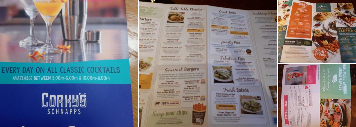 Bowling Green Table Table Menu