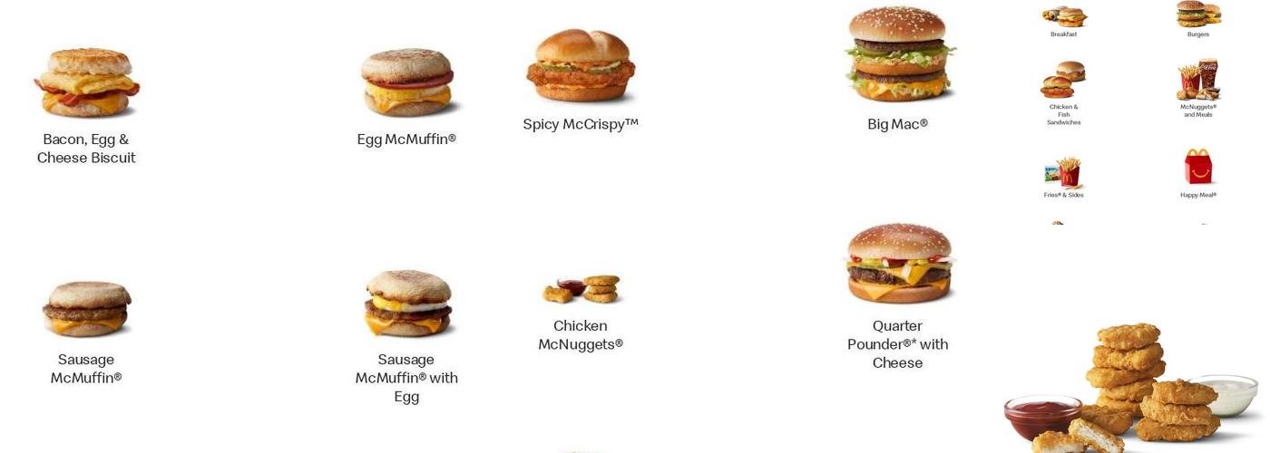 McDonald's Menu