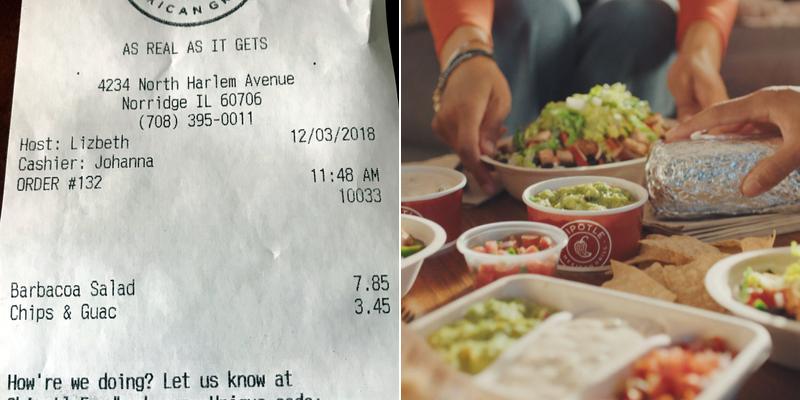 Chipotle Mexican Grill Menu