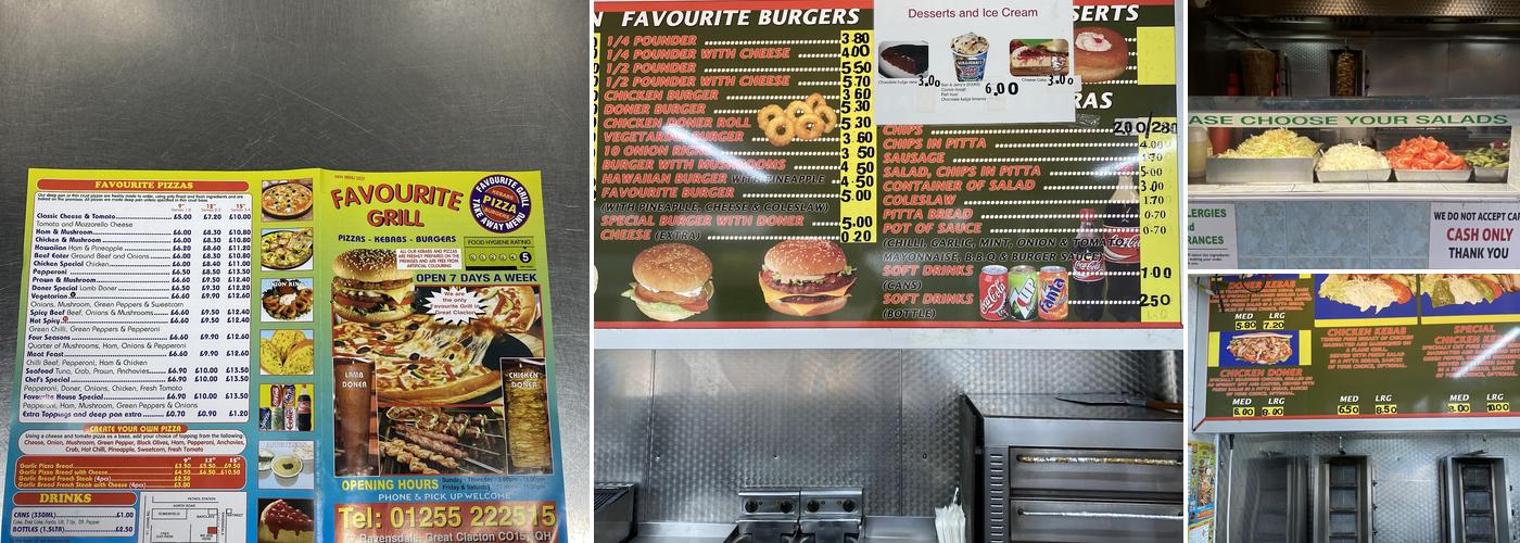 Favourite Grill Menu