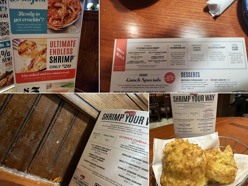 Red Lobster Menu