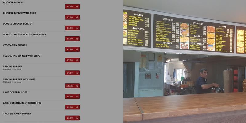 Dilan 2 Kebab & Pizza Menu