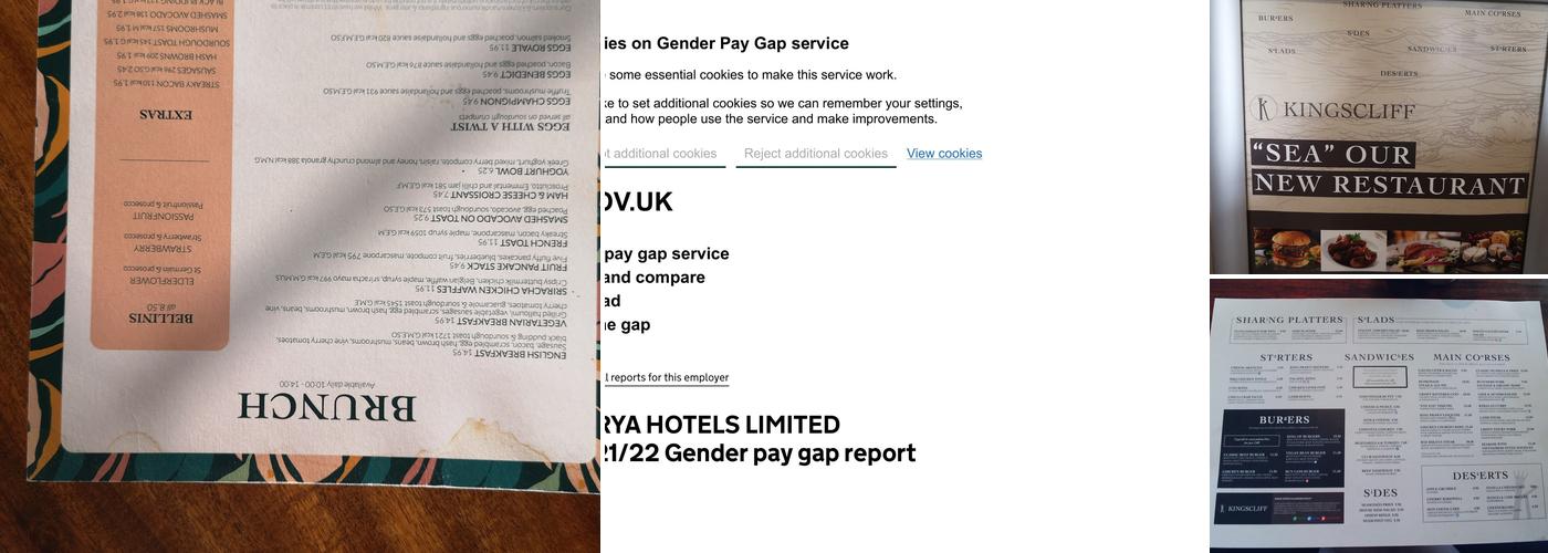 The Restaurant at Kingscliff Hotel Menu