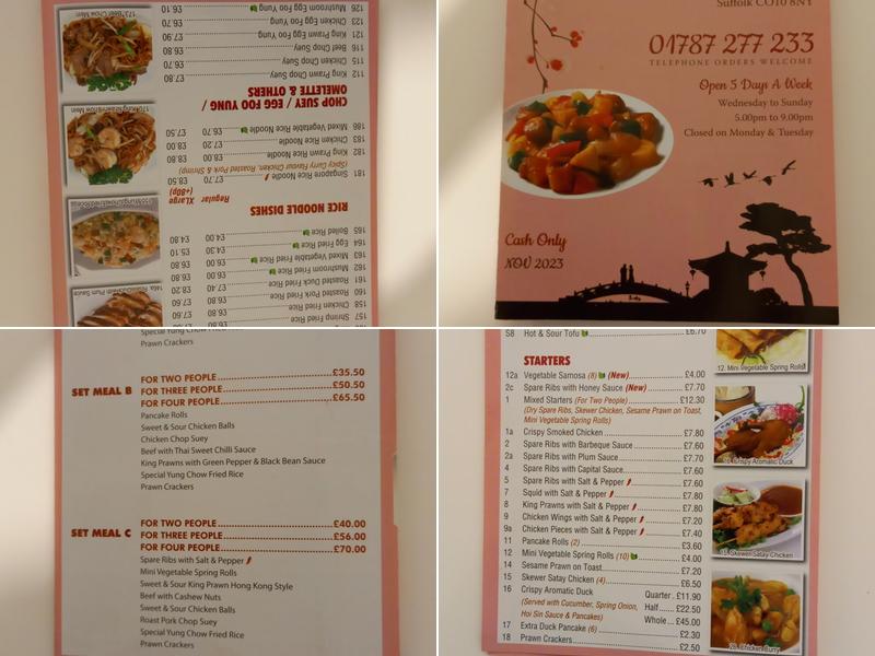 The Lantern Menu