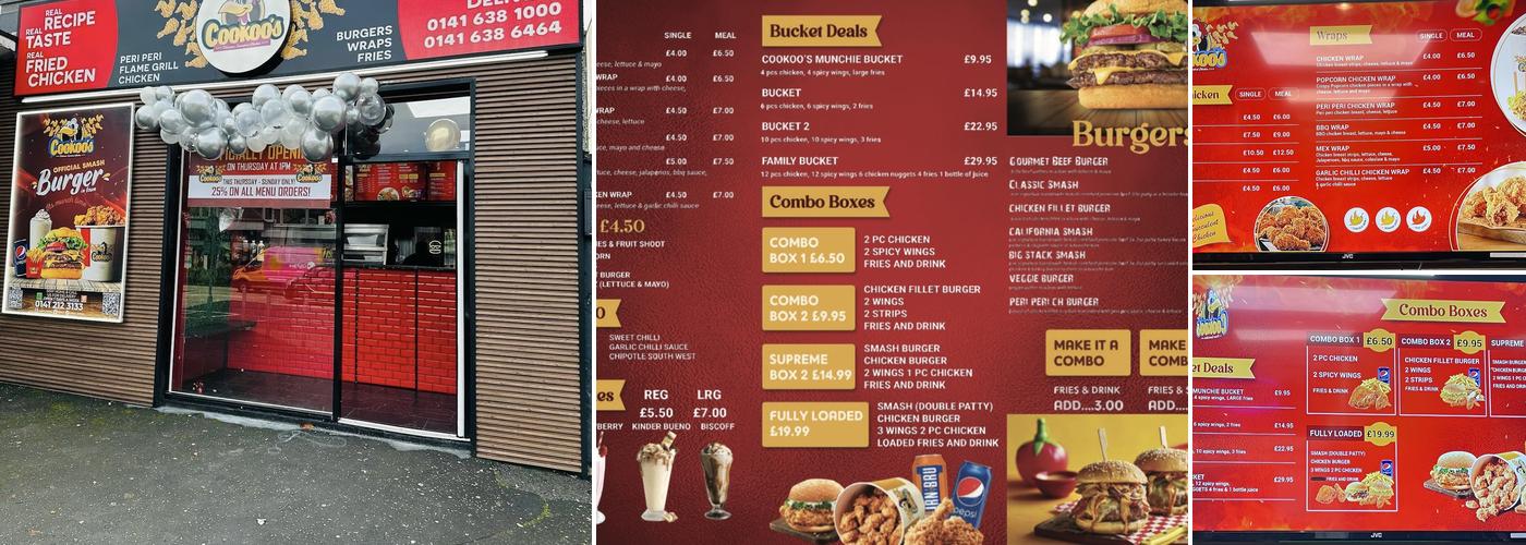 Cookoos Chicken Menu