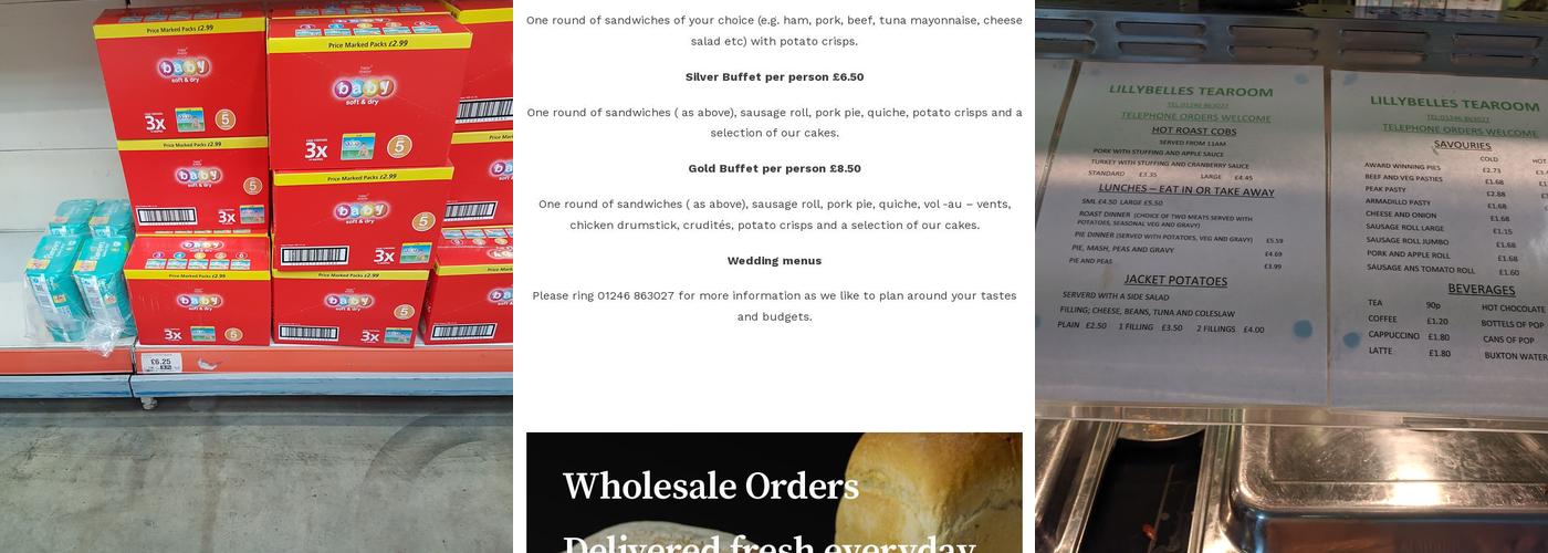 Jackson The Bakers Ltd Menu