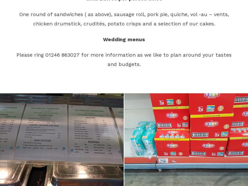 Jackson The Bakers Ltd Menu