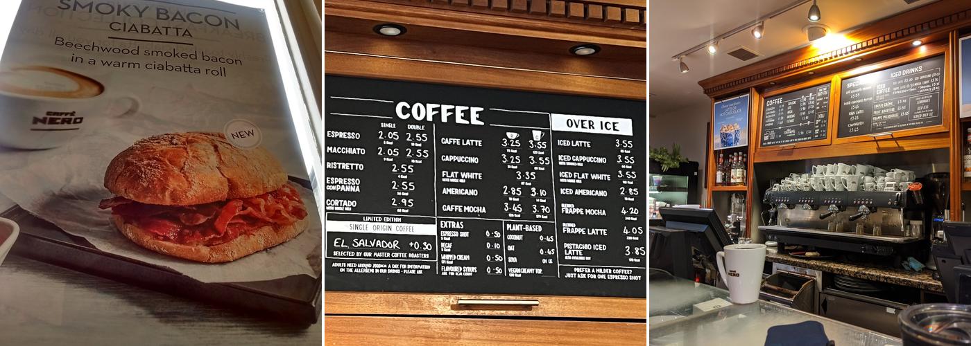 Caffè Nero Menu