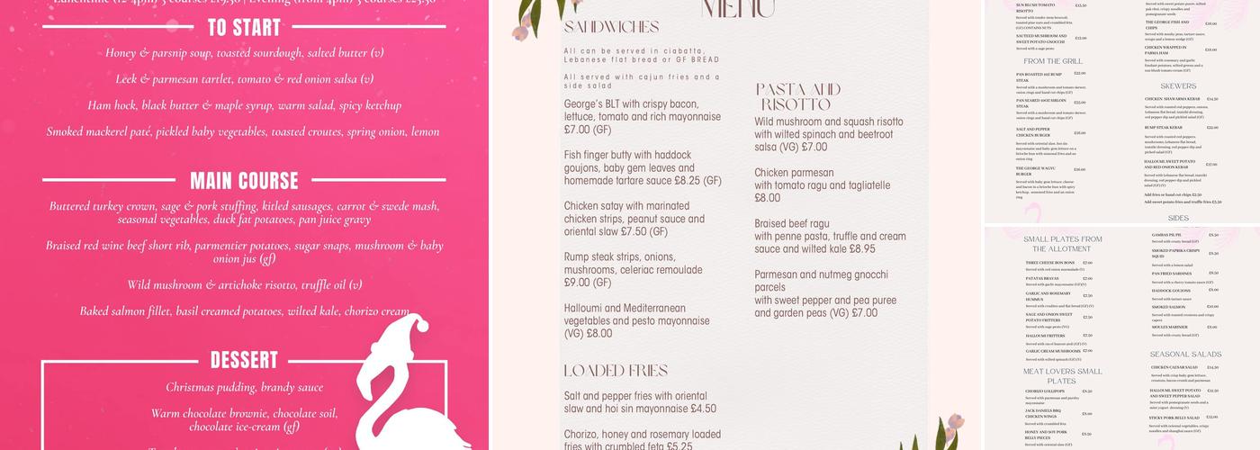 George‘s Bistro & Bar Menu