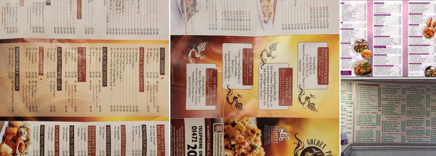 Golden Phoenix Chinese Takeaway Menu