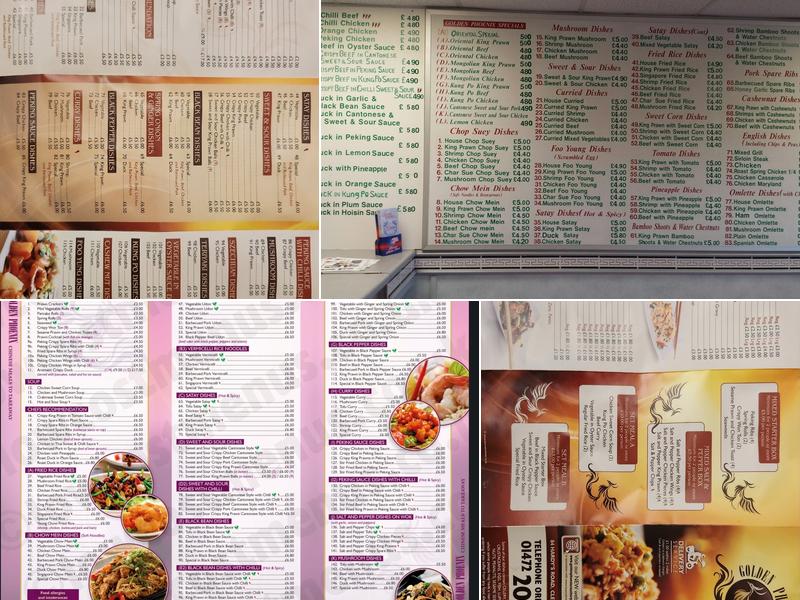 Golden Phoenix Chinese Takeaway Menu