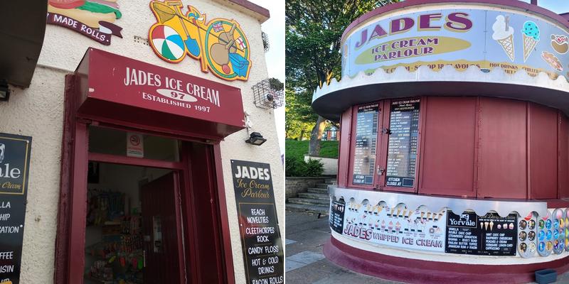 Jade's Ice Cream Parlour Menu