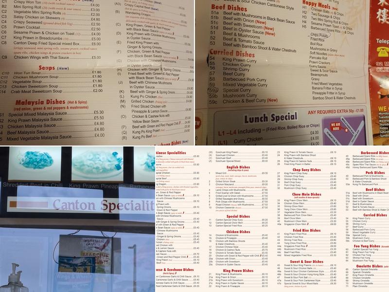 Canton Chop Suey House Menu