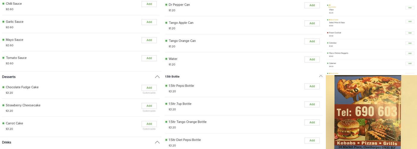 The Kebab House Menu