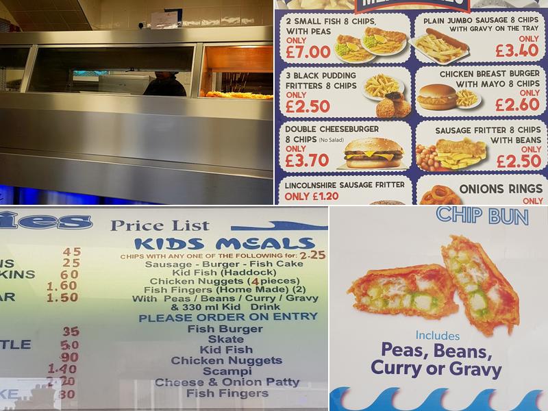 Fiveways Fisheries Menu