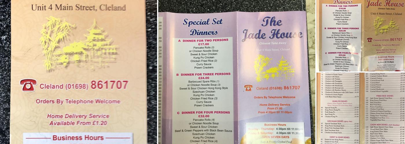 Jade House Menu
