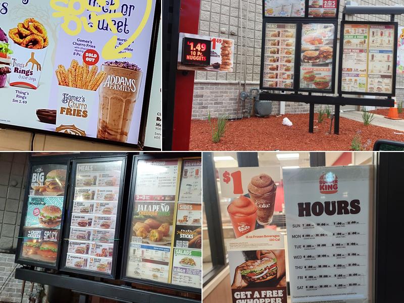 Burger King Menu