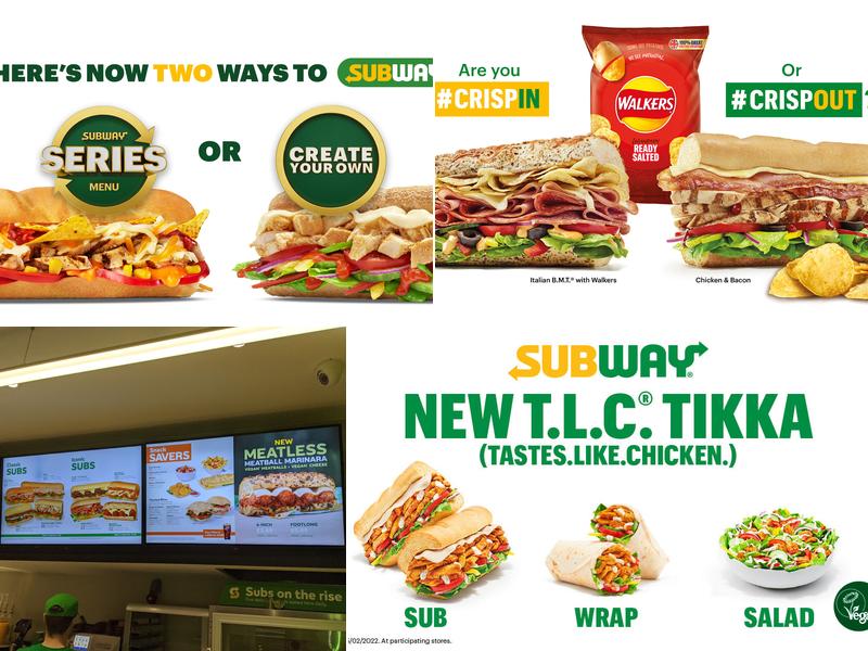 Subway Menu
