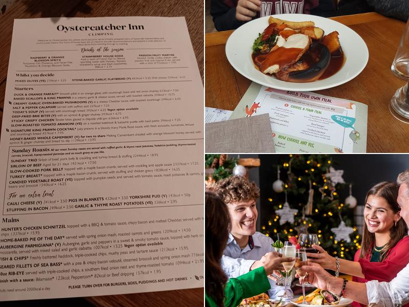 The Oystercatcher Menu