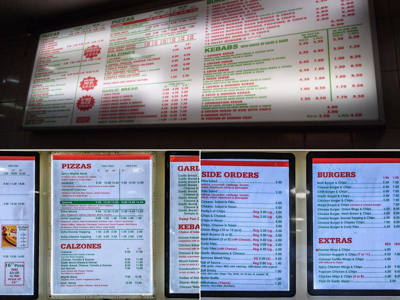 Pizza Tops Menu