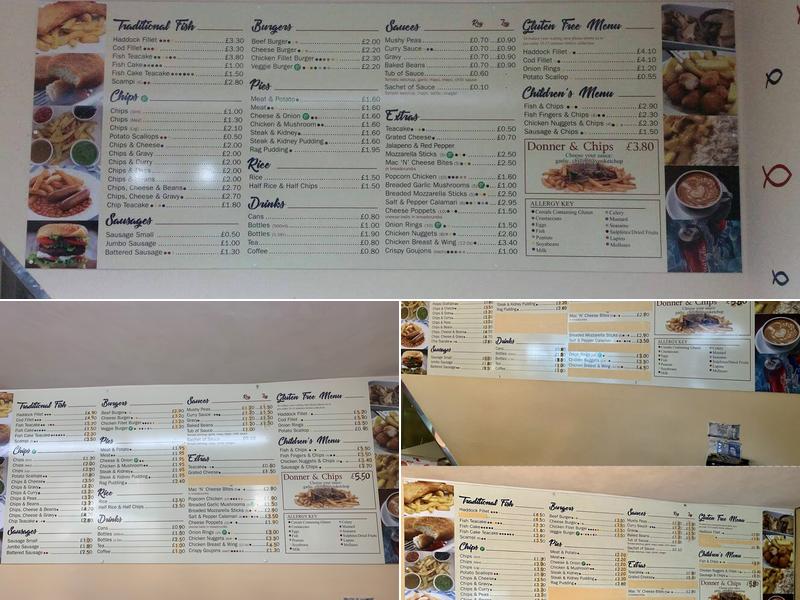 Whalley Road Chippy | Est. 1896 Menu