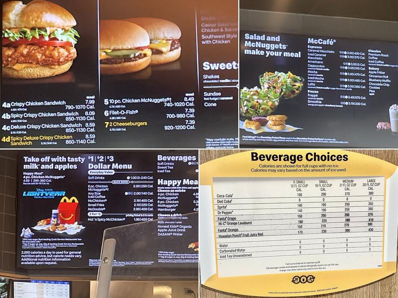 McDonald's Menu