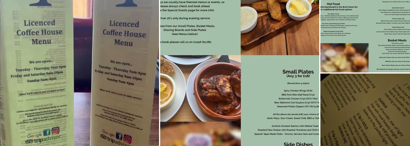 No.4 Licensed Coffee House Menu