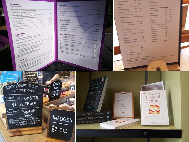 Clumber Park Cafe Menu