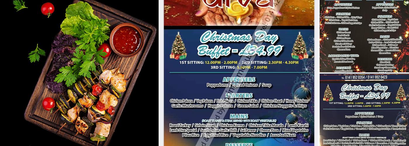 Diva Indian Restaurant Menu