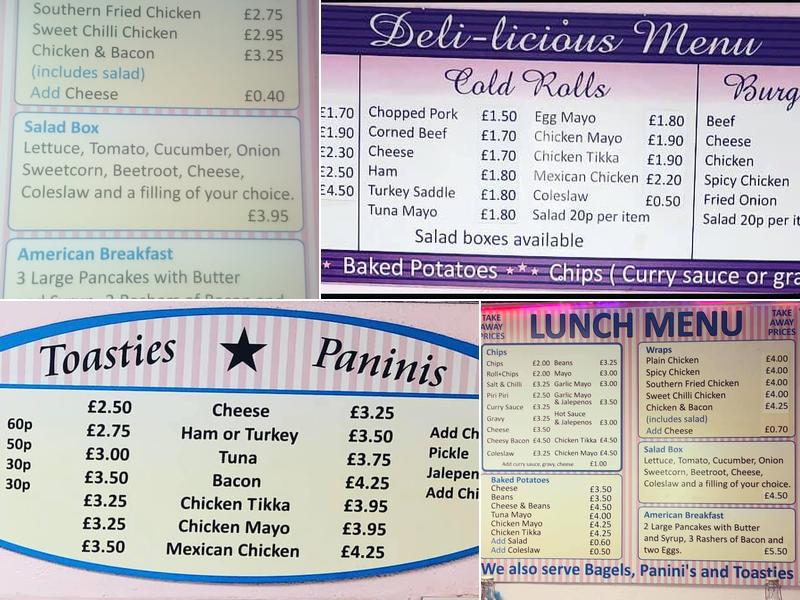 Deli-Licious Menu