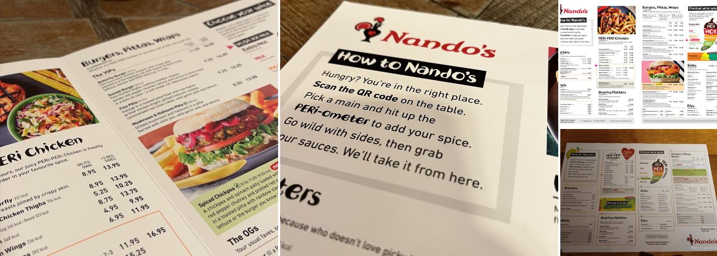 Nando's Clydebank Menu