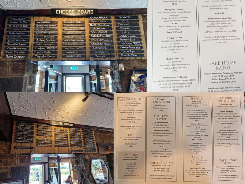 The Travellers Rest Menu