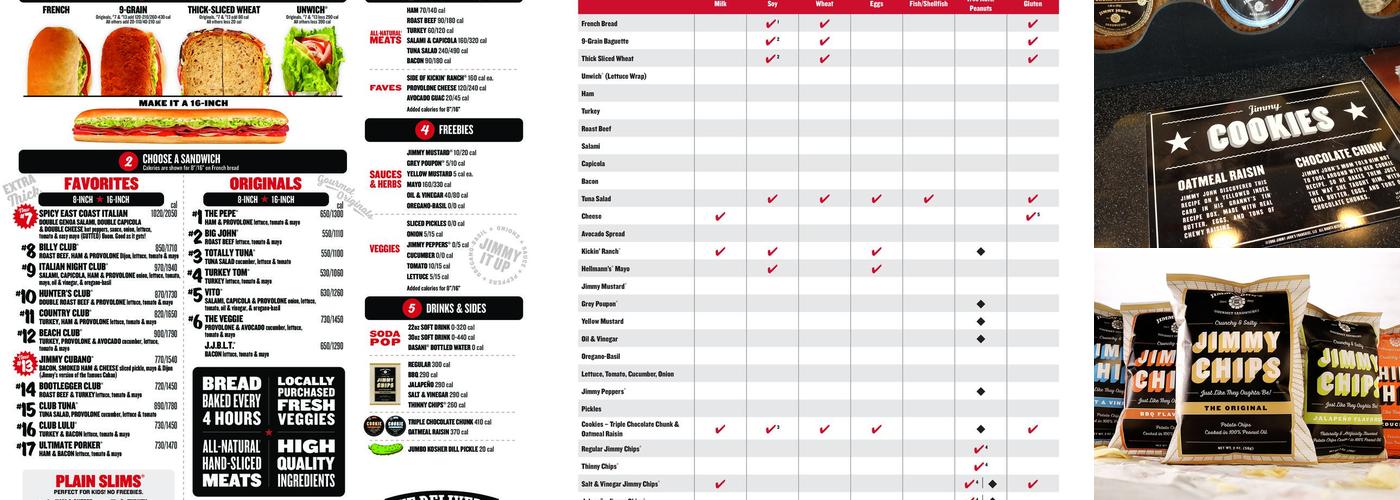 Jimmy John's Menu
