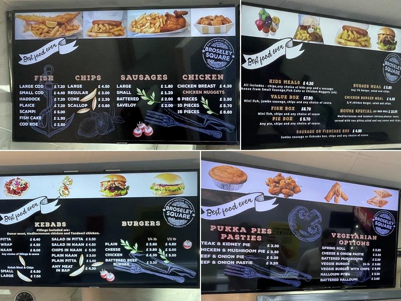 Fish & Chips Menu
