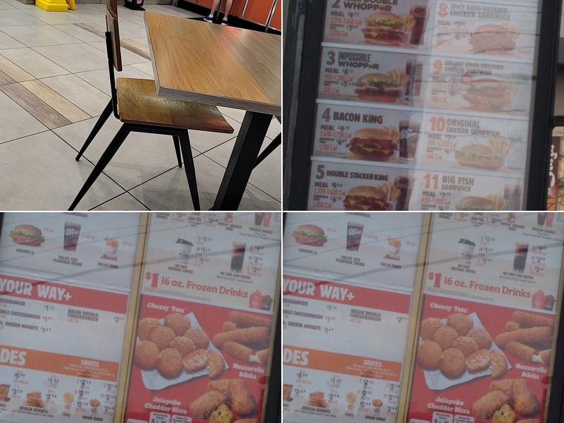 Burger King Menu