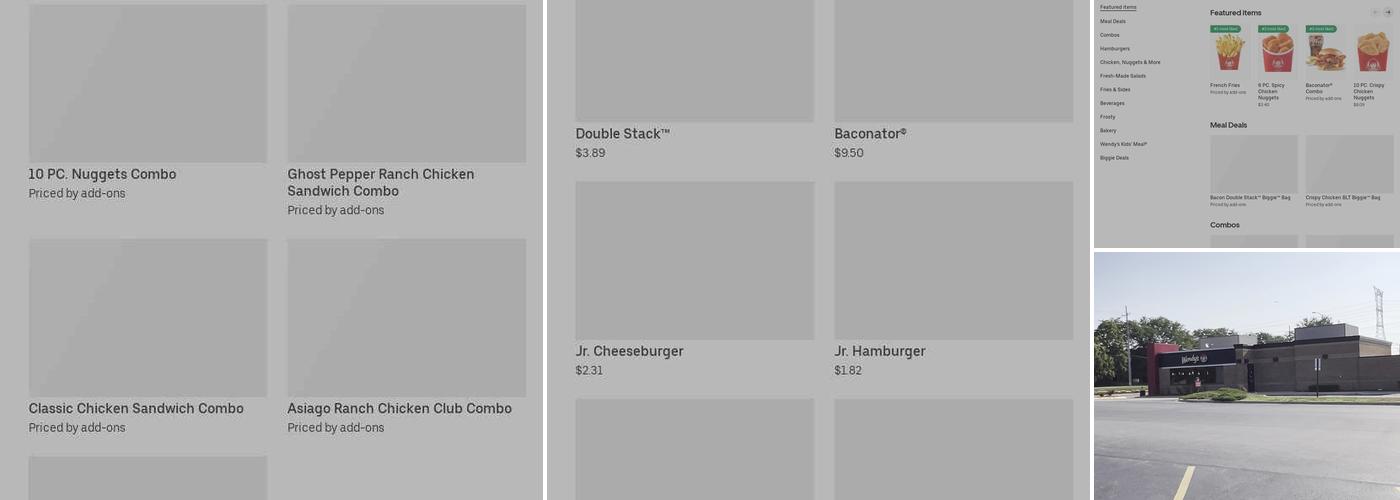 Wendy's Menu