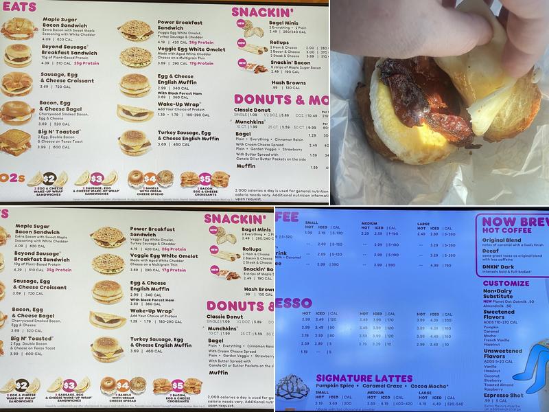 Dunkin' Menu