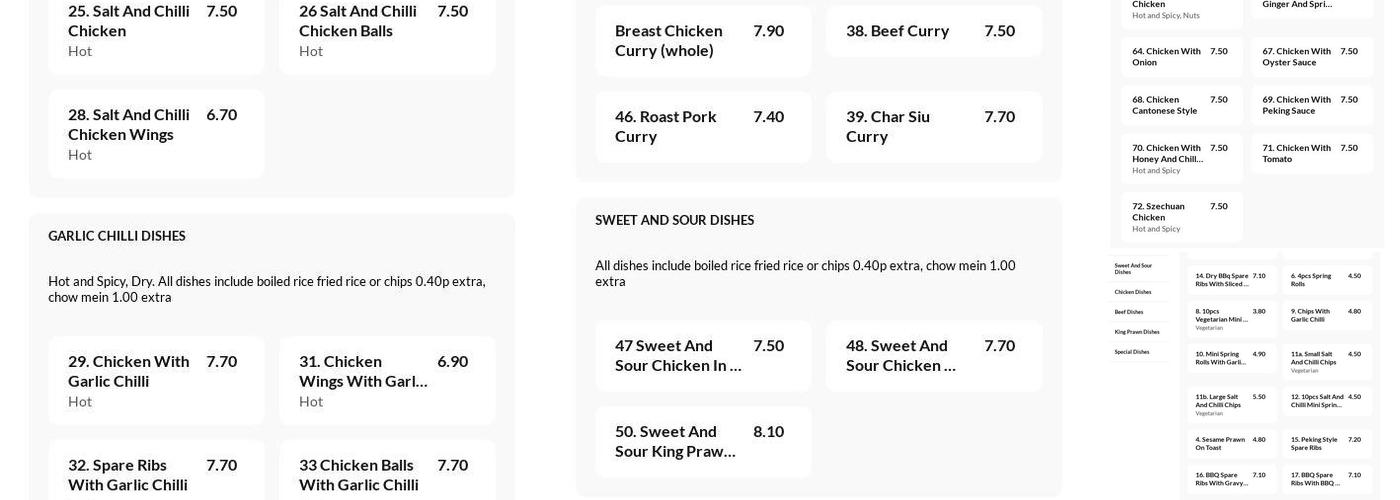 Happy House Bargeddie Menu