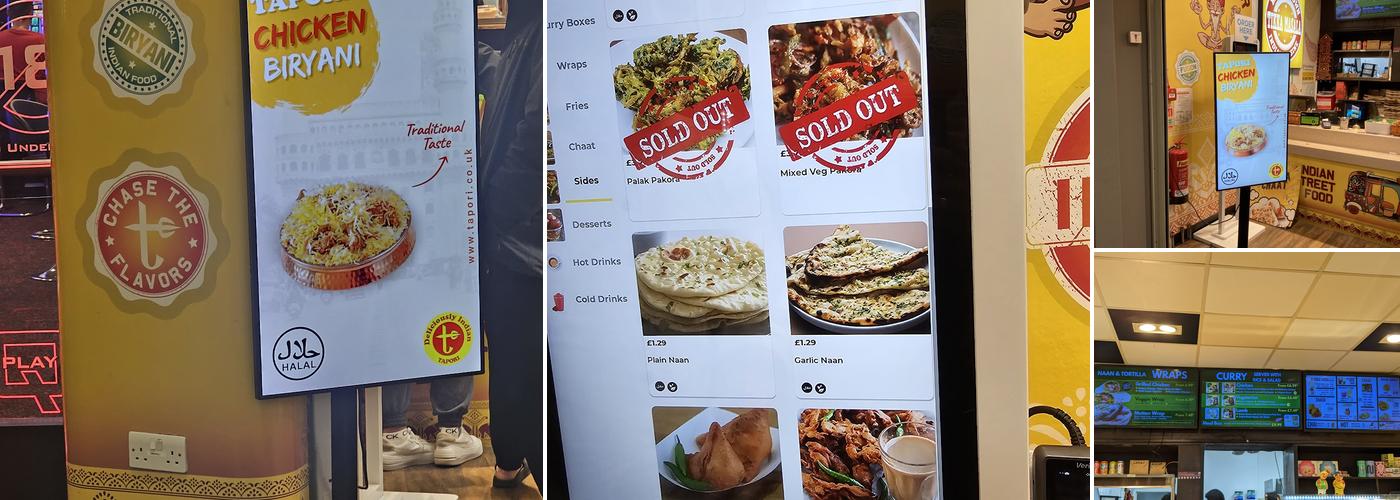 Tapori Curry Bar - Cobham Extra Motorway Menu