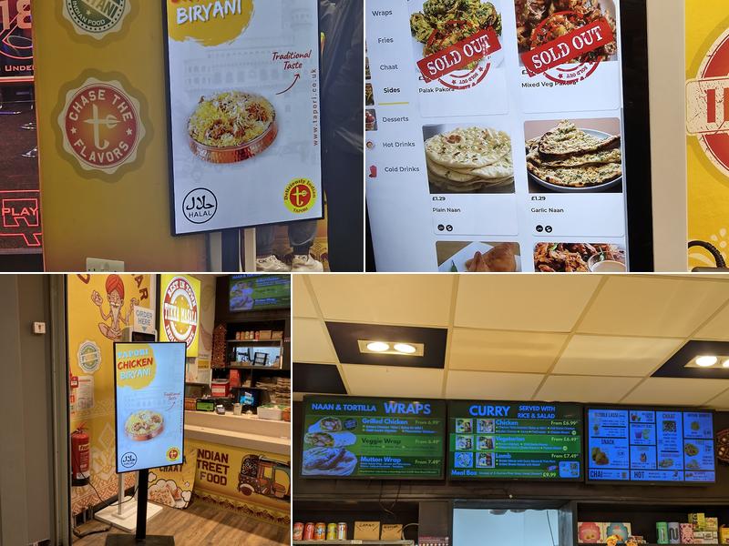 Tapori Curry Bar - Cobham Extra Motorway Menu