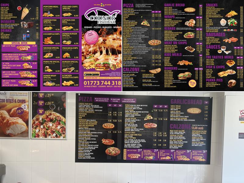 Codnor Fish Bar Menu