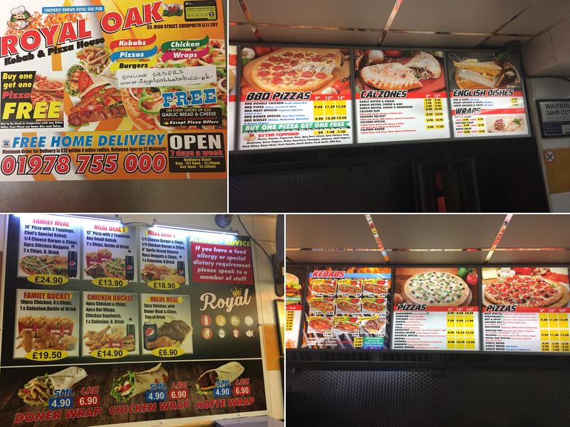 Royal Oak Kebab House Menu