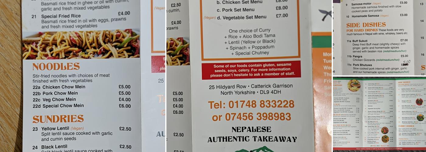 Little Buddha Nepalese Takeaway Menu