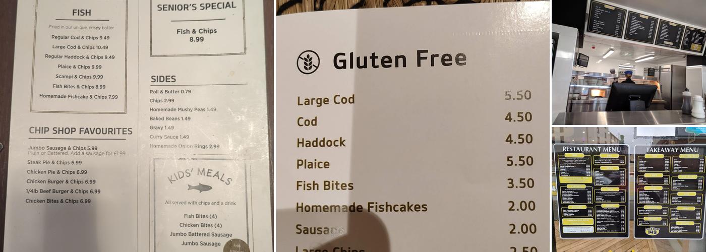 Fish & Chips At 149 Menu