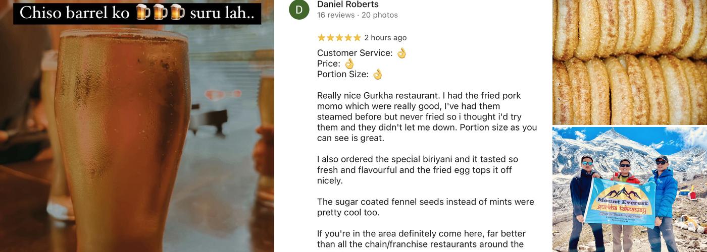 Mount Everest Gurkha Takeaway