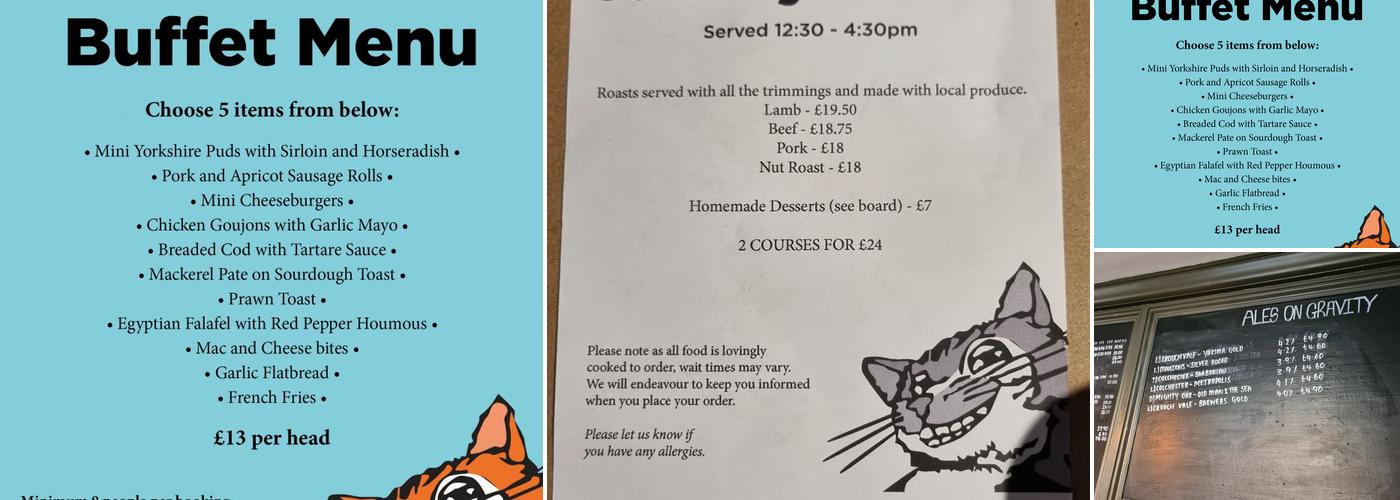 Fat Cat Menu
