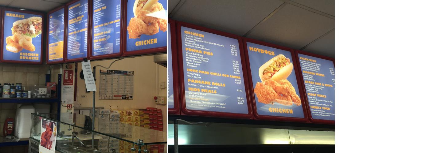 Mikes Golden Fish Dish Menu