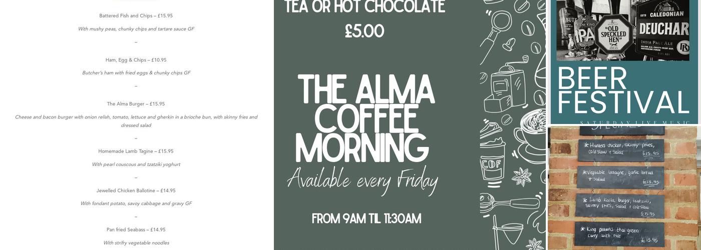 The Alma Menu