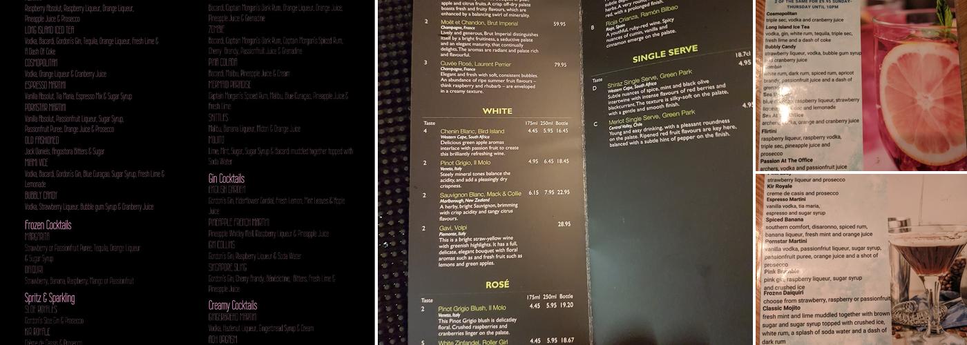 After Office Hours Menu