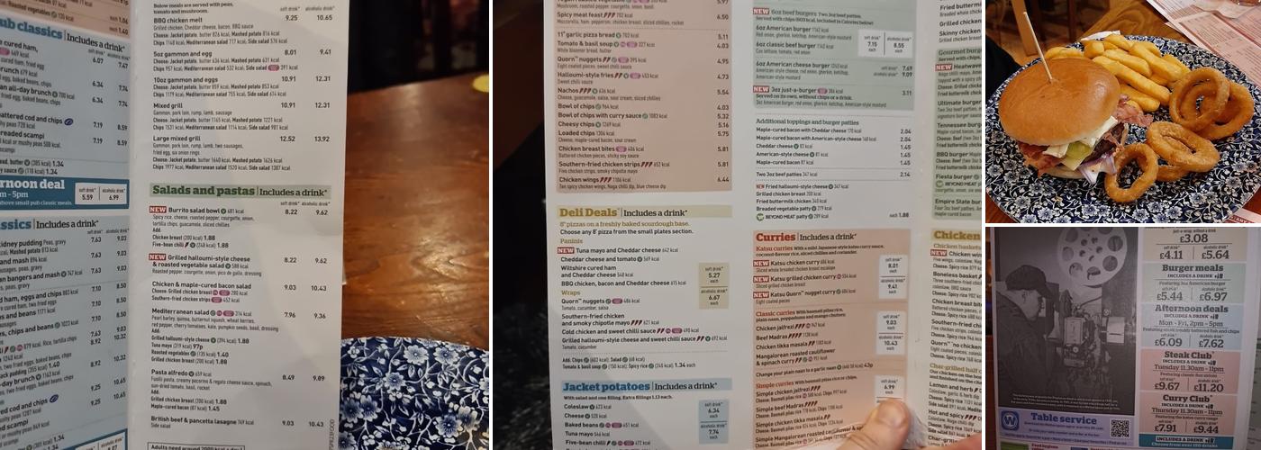 The Playhouse - JD Wetherspoon Menu